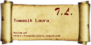 Tomasik Laura névjegykártya